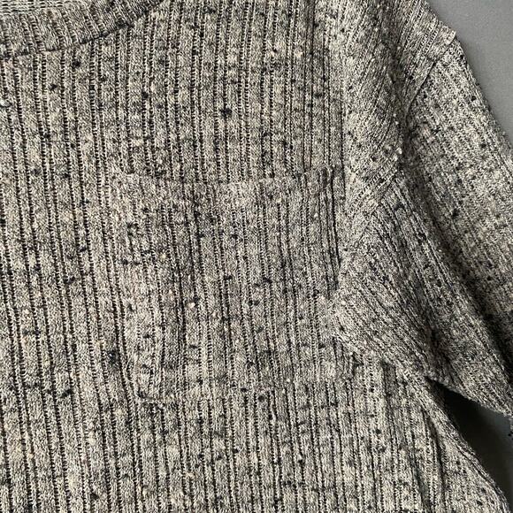 Forever 21 sz M thin knit gray cropped top - Picture 5 of 10